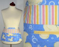 SHIPS FAST~ Rubber Ducky Multi-Pocket Half Apron, teachers, soap makers, craft shows, ONE apron fits waists up to 40" ready to ship